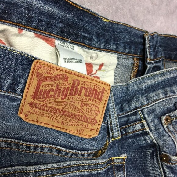 Lucky‎ Brand Mens Vintage Straight Blue Jeans size 36x32 Stretch Denim Pants - Picture 11 of 16